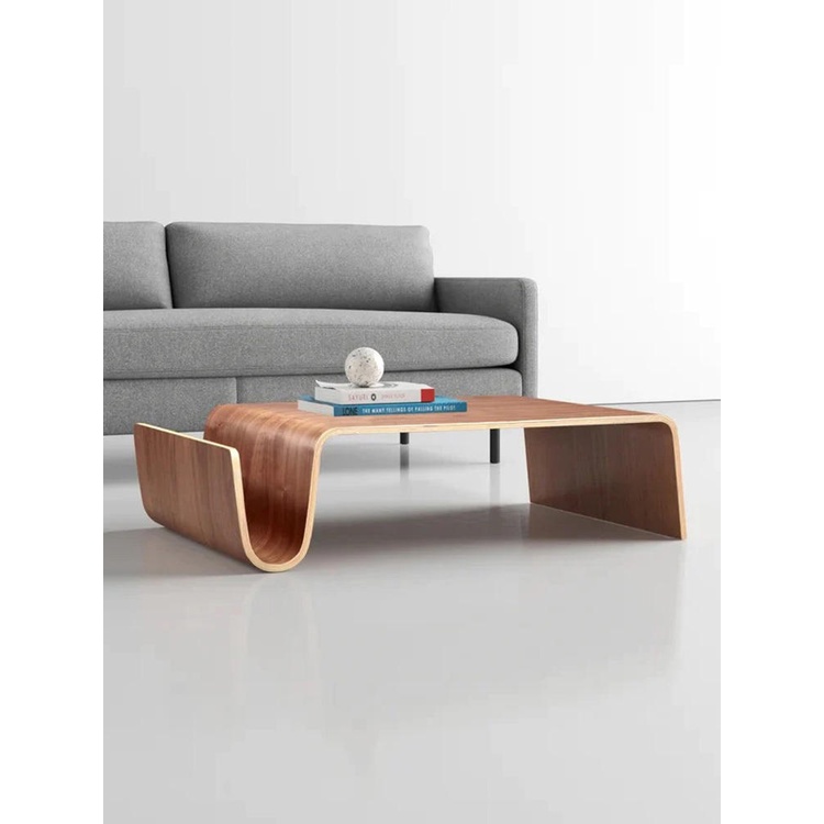 【靚貨】免運- 設計師Scando Table大彎木茶几簡約現代創意客廳原木方形N咖啡桌