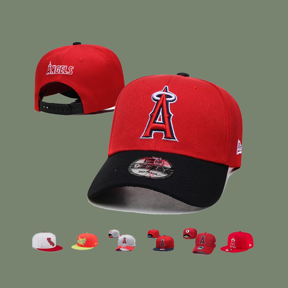 MLB 洛杉磯天使 Los Angeles Angels 棒球帽 潮帽 男女通用 時尚遮陽帽 防晒帽