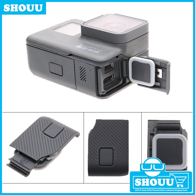 適用gopro hero7 hero6 hero5 black 側蓋 防水側蓋 充電蓋 USB數據蓋 HDMI蓋 側開蓋