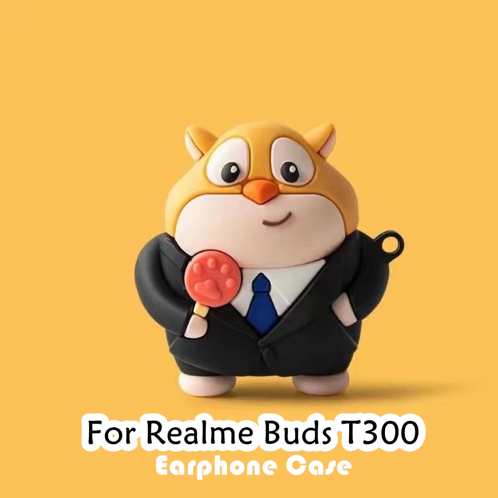 【快速發貨】適用於 Realme Buds T300 保護套超酷卡通軟矽膠耳機套保護套 NO.3