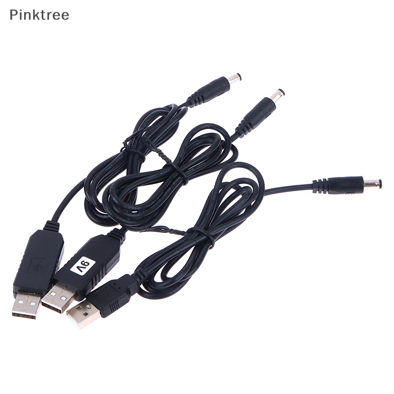 Ptr USB 電源升壓線 DC 5V 轉 DC 9V / 12V 升壓模塊 USB 轉換器適配器電纜 2.1x5.5m