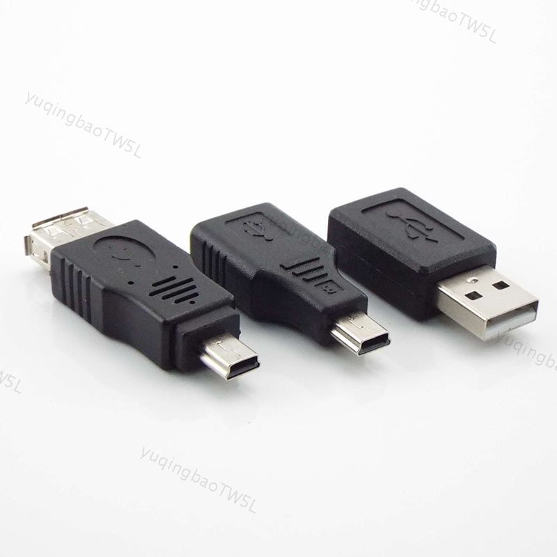 Mini USB B 2.0 A 母頭公頭 5 針轉 USB mini 5pin B A 母頭插孔 USB 2.0 轉換