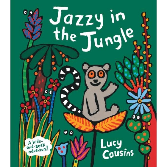 Jazzy in the Jungle(硬頁書)/Lucy Cousins【禮筑外文書店】