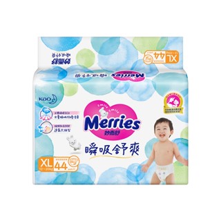 Merries 妙而舒瞬吸舒爽紙尿褲XL44片x4入團購組