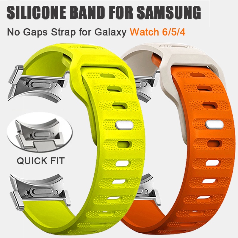 SAMSUNG 適用於三星 Galaxy Watch 6/44mm 5Pro 45mm 無間隙運動錶帶 Galaxy W