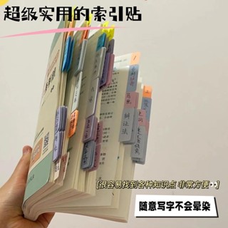 【特價閃購】莫蘭迪索引貼標籤貼紙網紅便利貼小條標記紙粘性強分類目錄書籤貼文具