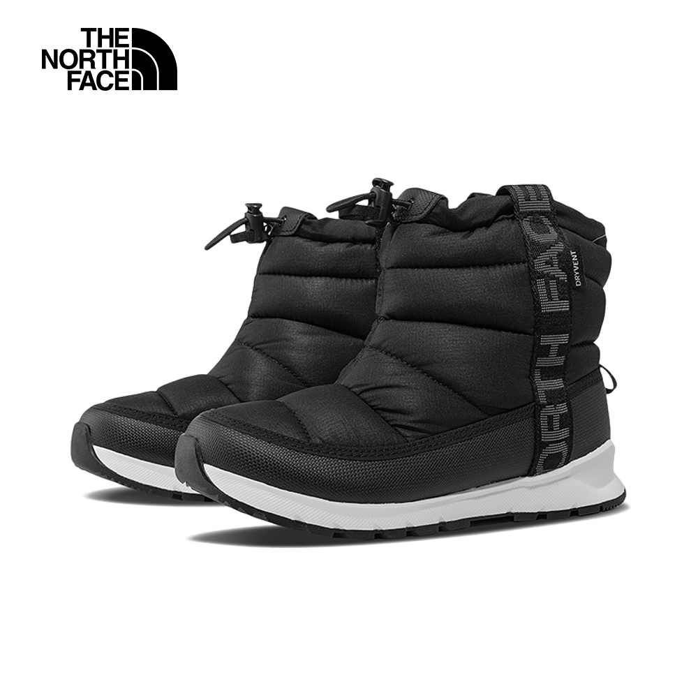 The North Face北面兒童黑色防水透氣保暖休閒鞋｜5LXJKY4