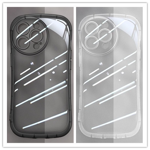極簡透明黑白 iface 手機殼適用於 iphone 11 12 13 14 pro MAX 7 8 plus X XR