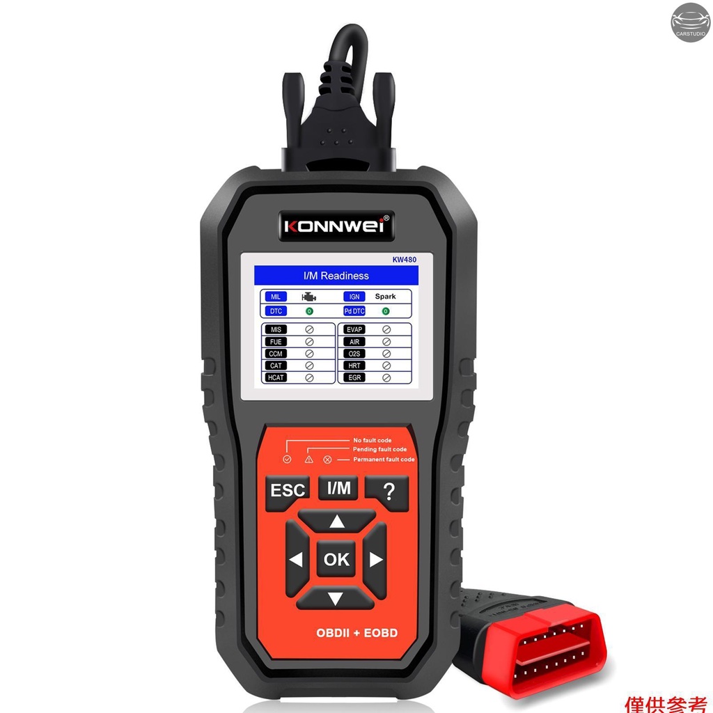 康威KW480全系統OBDⅡ掃描器診斷工具帶11款特殊功能電池匹配、DPF檢查、SAS、噴油器編程、油門匹配更換寶馬BM