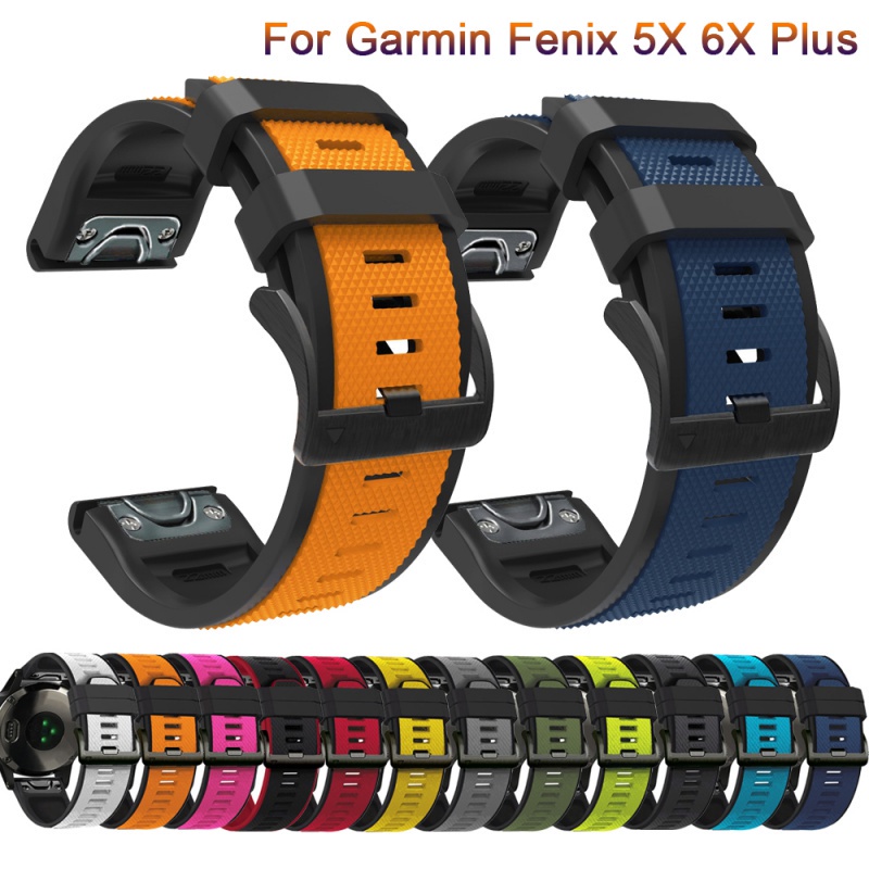 【免運】佳明 Garmin Fenix 7X 6X Pro 5X Plus 3 3HR mk1雙色快拆錶帶 矽膠腕帶