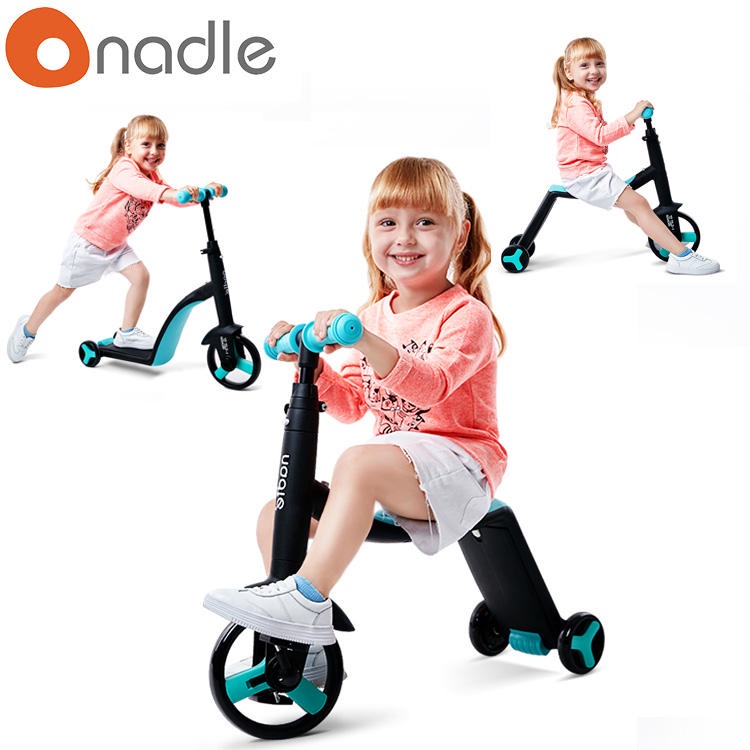 納豆nadle三合一兒童滑板車1-3-6歲小孩滑板車平衡車寶寶三輪車