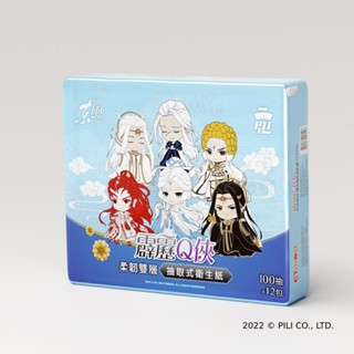 東森CH5 東風霹靂Q俠柔韌雙層抽取式衛生紙100抽x12包 東森嚴選
