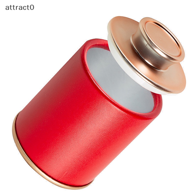 Attact 1pc 固體迷你空茶罐家用綠茶密封罐便攜式旅行小茶葉包裝盒紙質收納罐 TW