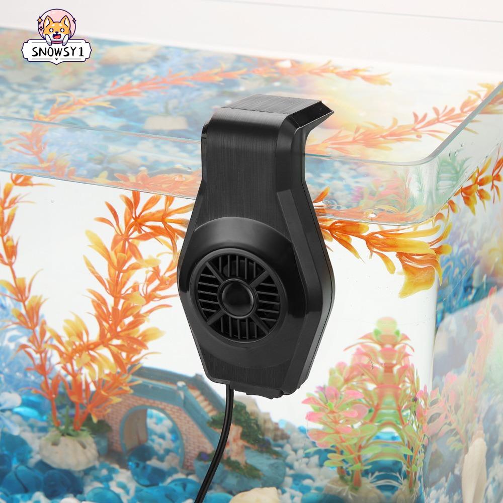 SNOWSY1水族館冷水機風扇,易於安裝可調定位魚缸冷卻風扇,便攜式安靜操作小USB魚缸