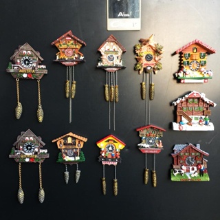 咕咕鐘彩繪冰箱貼德國奧地利瑞士旅遊紀念工藝品禮物