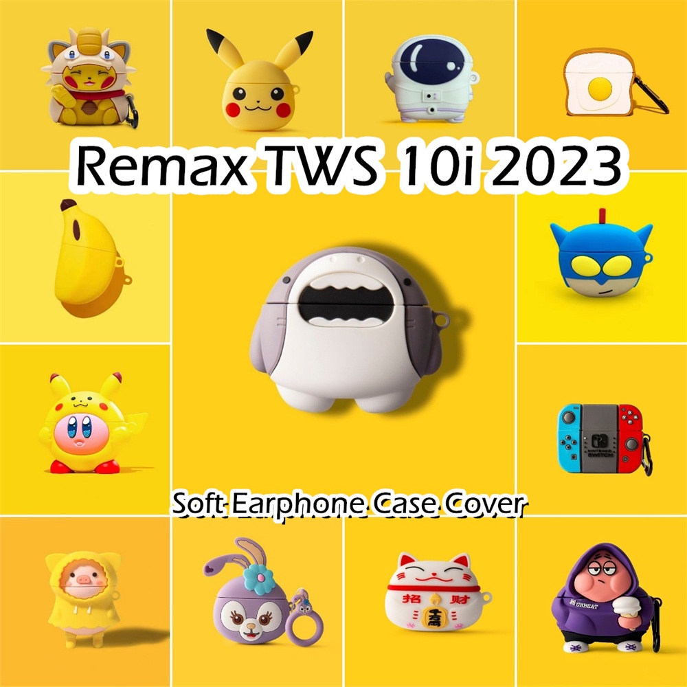 【imamura】適用於 Remax TWS 10i 2023 保護套可愛搞笑卡通軟矽膠耳機套保護套 NO.1