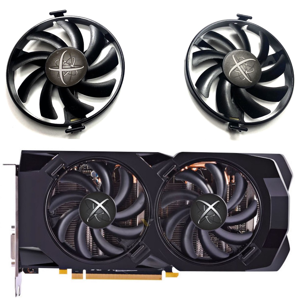 全新 XFX/訊景 Radeon RX 470/RX 480黑狼版顯卡風扇FDC10U12S9-C