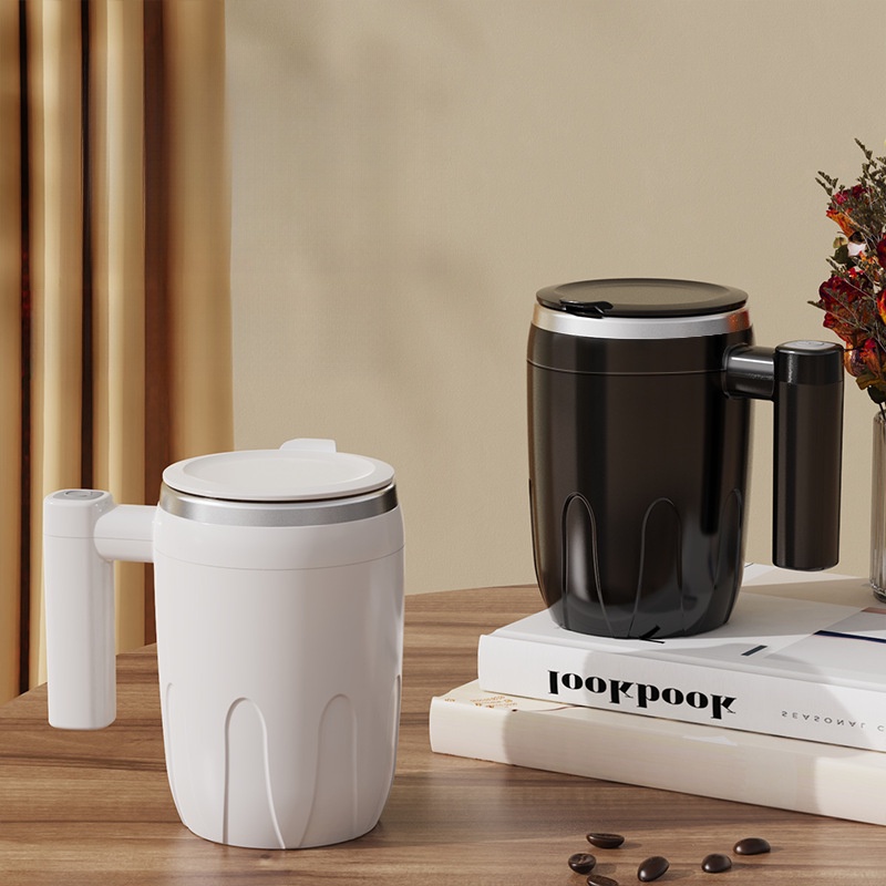 電動攪拌咖啡杯 全自動攪拌杯 不鏽鋼懶人磁化杯自動磁力杯 便攜咖啡杯馬克杯 辦公室水杯