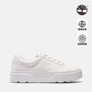 Timberland 女款白色低筒休閒鞋|A5ZHGET7