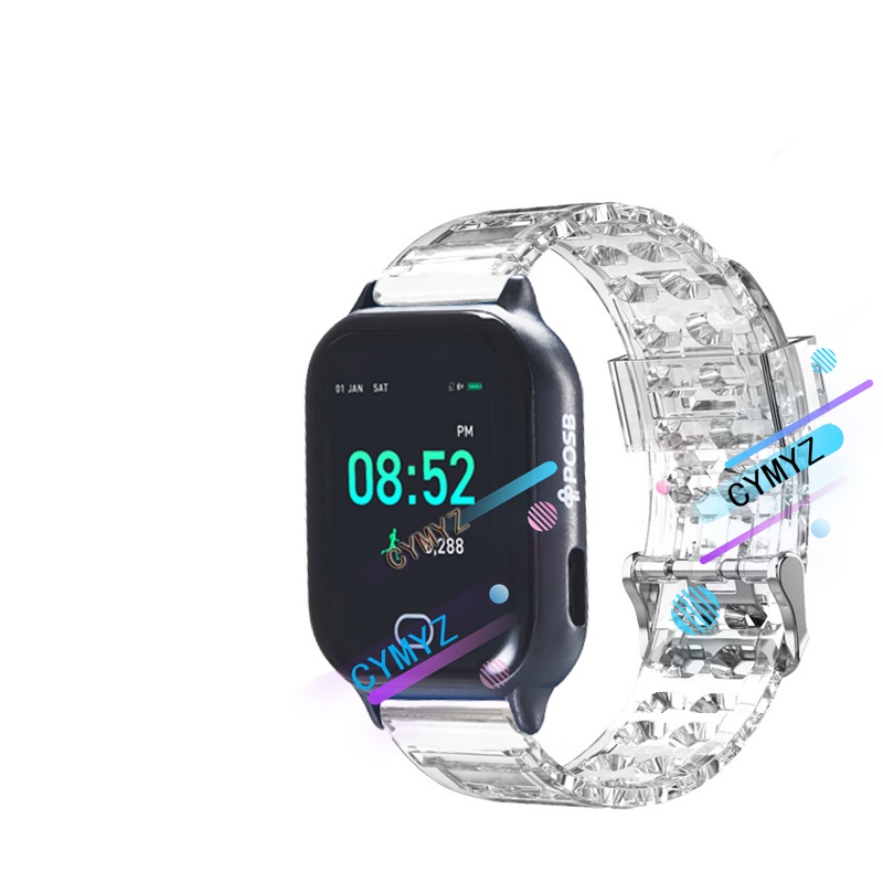 Posb smart buddy手錶錶帶 posb智能好友手錶錶帶透明錶帶運動腕帶