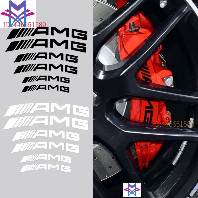 【現貨】Benz賓士剎車卡鉗改裝AMG貼紙 耐高溫車貼 AMG個性輪轂裝飾貼C級 E級 w205 w253