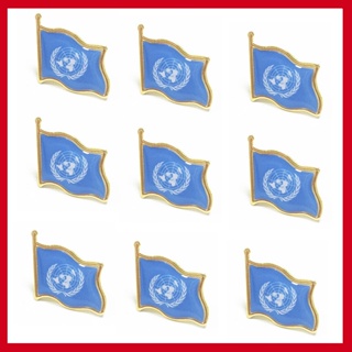 (UN Pin)1 件聯合國國旗胸針徽章滴膠合金徽章