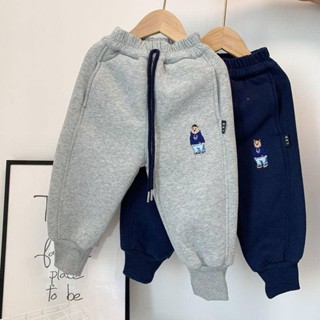 🍄Smile Kids🍄男童長褲 臺灣出貨 男童加絨加厚褲子冬季一體絨羊羔絨衛褲中小童寶寶洋氣保暖休閒褲