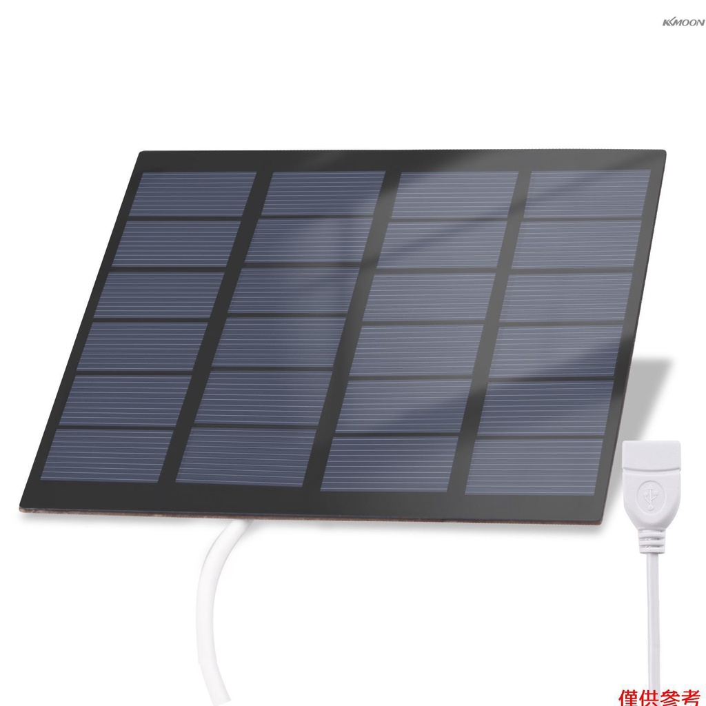 KKmoon 1.5W 6V 太陽能板 太陽能充電板 DIY太陽能板充電器 USB接口