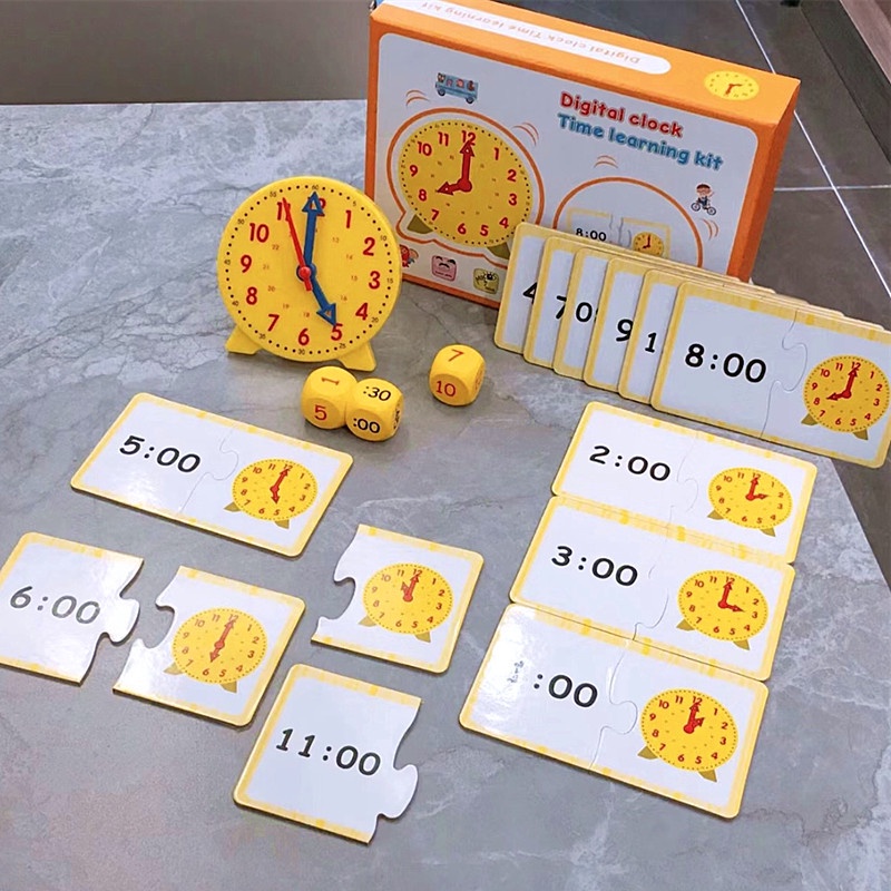 認識時間 兒童鐘錶模型 幼兒園教學模具 小學數感數學材料 時鐘教具