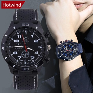 Hotwind 男士石英手錶運動休閒時尚男士手錶透氣矽膠夜光手錶 J1P9