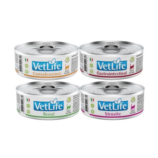 【Farmina 法米納】Vet Life 貓處方罐(85g)｜貓腎罐 處方罐 泌尿道 結石 腸胃道 腎臟罐 腎貓 血糖