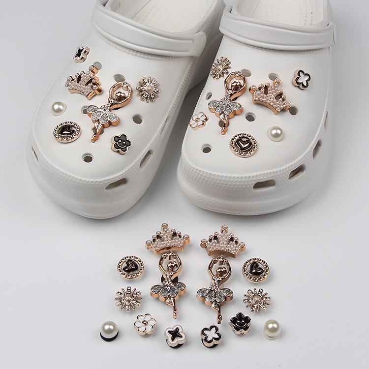 金色芭蕾女孩 Crocs DIY 鞋配件洞洞鞋鞋扣#