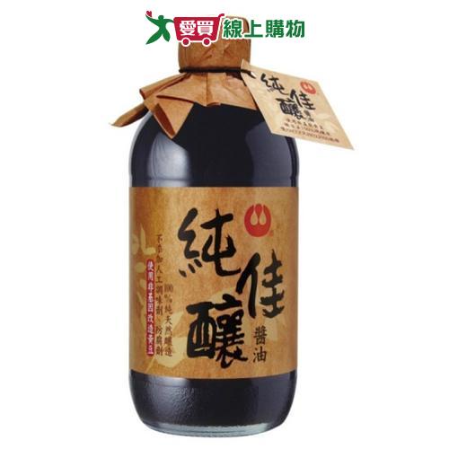 萬家香純佳釀醬油450ml【愛買】