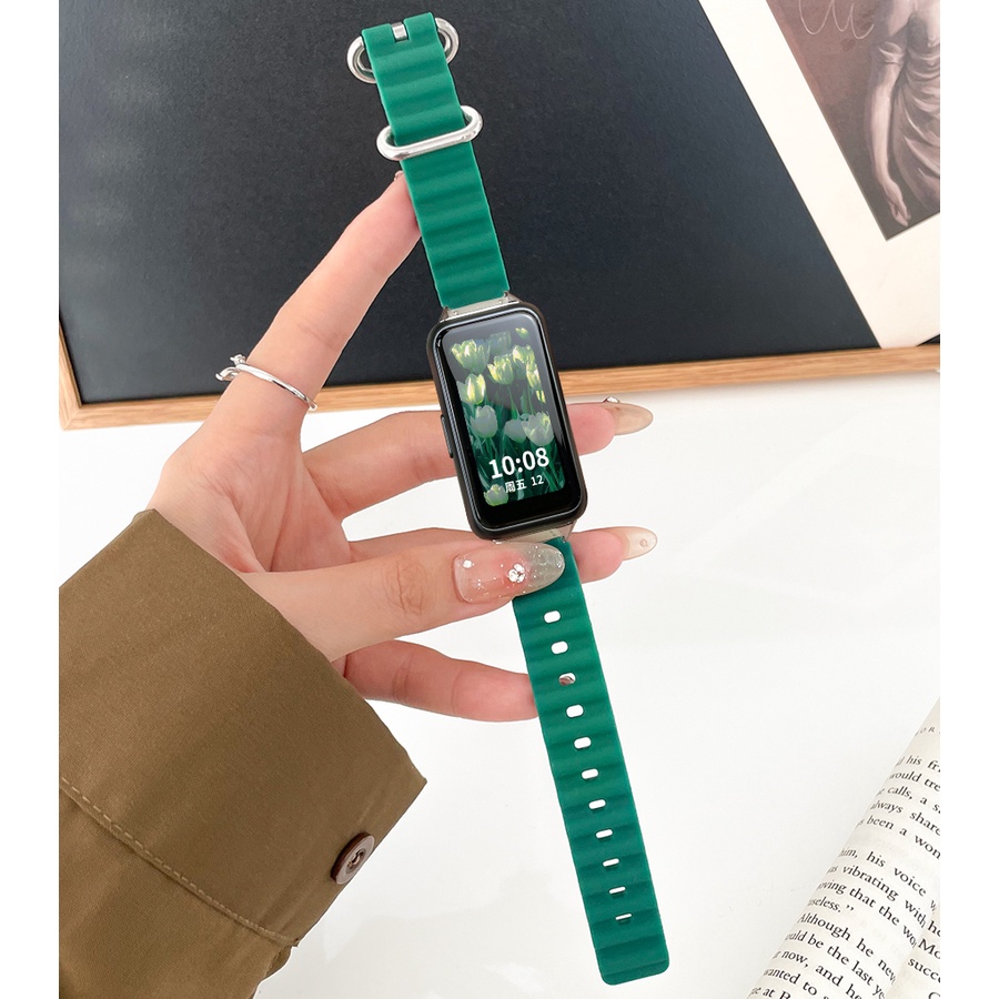 小米手環 8 active 錶帶 海洋矽膠表帶 小米手環 7 Pro /Redmi 手環 Pro 替換帶 針扣錶帶