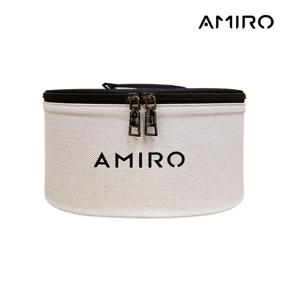 【AMIRO】大容量圓筒化妝包 手提/便攜/收納/化妝箱