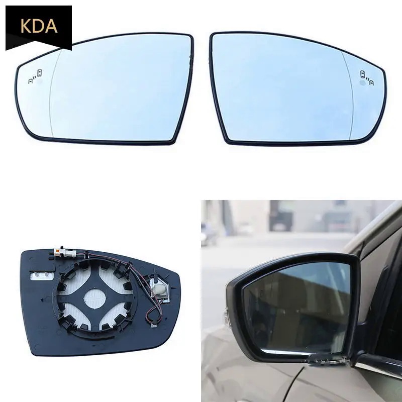 適用於福特KUGA 2013 2014 2015 2016 2017 2018 2019的汽車更換凸加熱盲點警告翼後照鏡