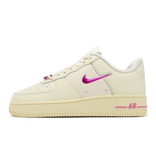 Nike 休閒鞋 Wmns Air Force 1 07 SE 米白 紫 小勾勾 女鞋 ACS FB8251-101