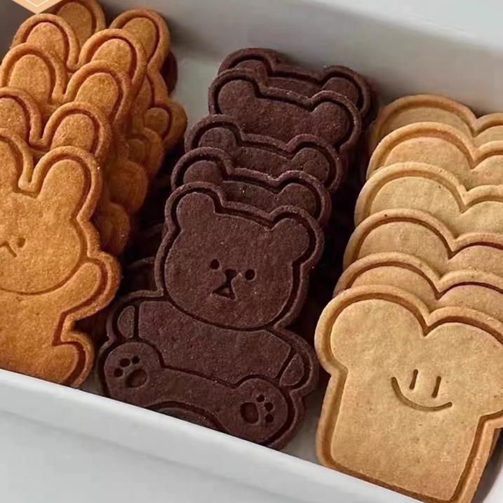 現貨【餅乾模具】ins韓系 網紅 小熊 小魚 兔子 吐司愛心可愛卡通餅乾模具 烘焙餅乾模具