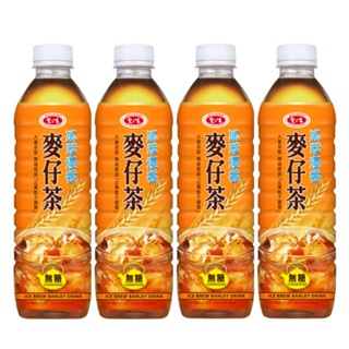 愛之味 麥仔茶冰萃漫香無糖(590mlx4入/組)[大買家]