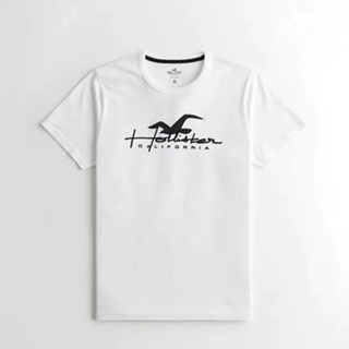 Hollister海鷗hco短袖t恤男士圓領純棉寬鬆印花夏季半袖