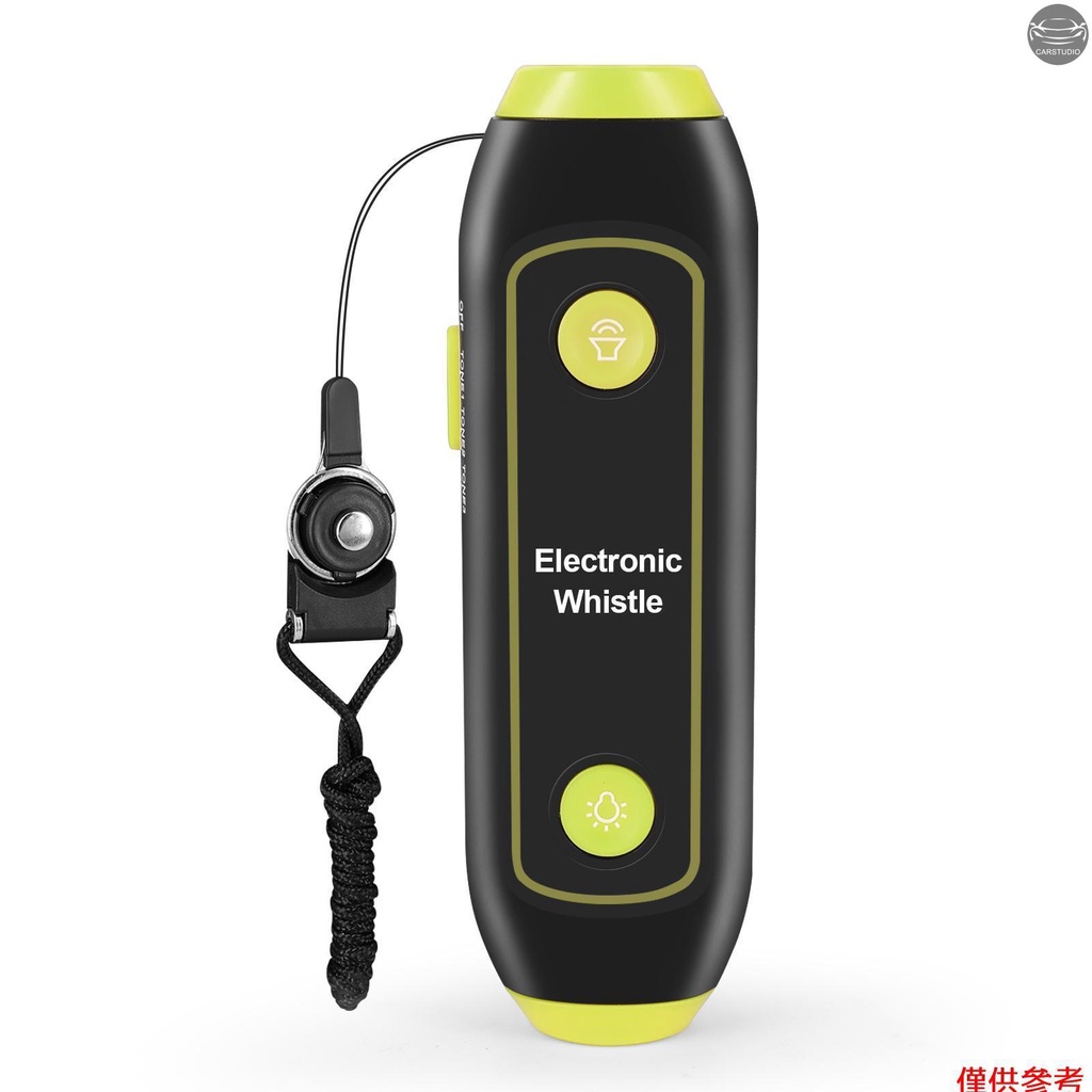 電子哨子手持式電動哨子，帶掛繩SOS光手電筒，適用於教練裁判體育。老師