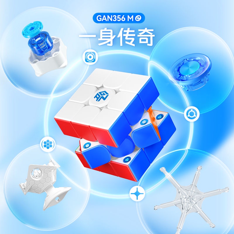 【新品上市】GAN356ME三階磁力魔方傳奇陞級順滑比賽專用益智玩具