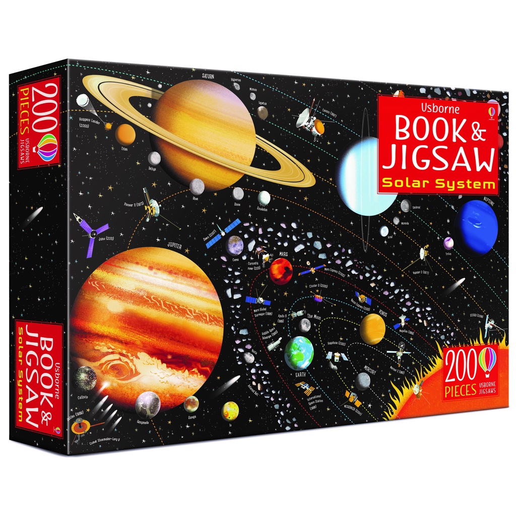 The Solar System (200片拼圖+1本知識折頁)(Usborne Book & Jigsaw)(盒裝)/Sam Smith Usborne Book and Jigsaw 【禮筑外文書店】