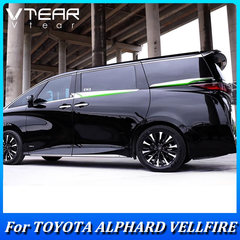 適用於豐田 Toyota Alphard Vellfire 2023 2024 車門滑軌裝飾條 下車窗飾條 外飾改裝件