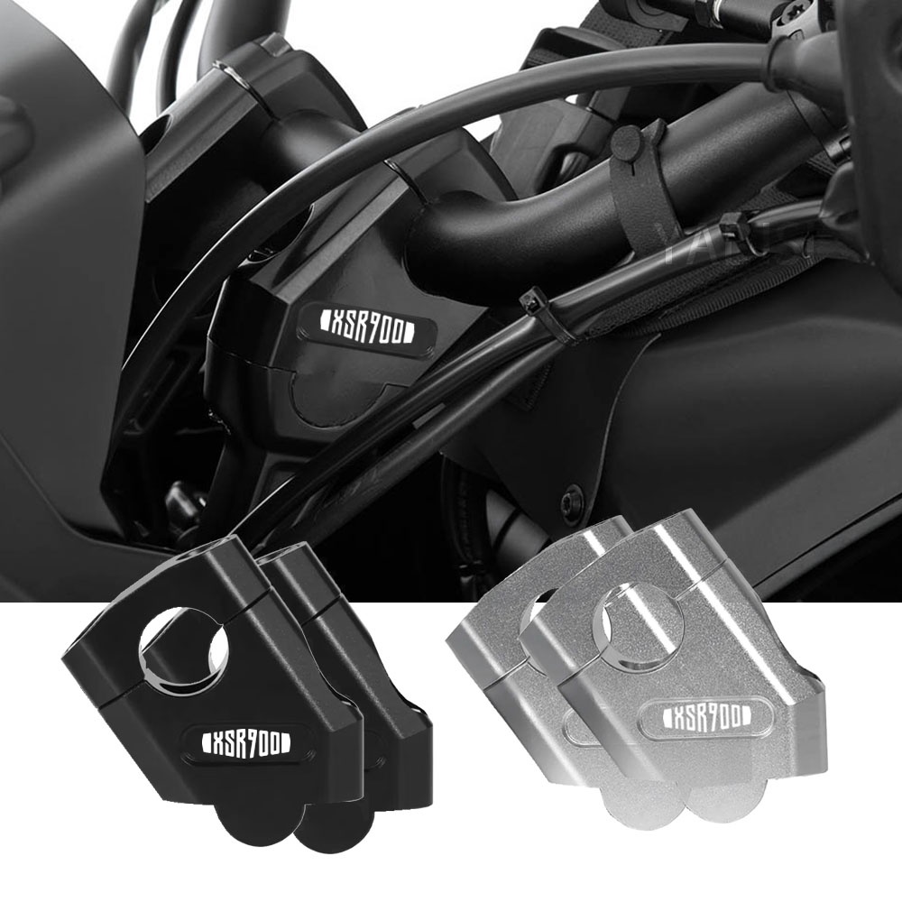 山葉 22mm 適用於 YAMAHA XSR 900 XSR900 摩托車車把立管安裝把手夾升降適配器
