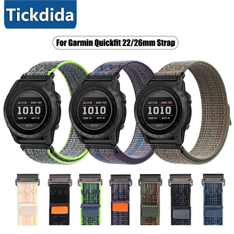 22 2 26 毫米 QuickFit 錶帶,適用於 Garmin Tactix 7 Pro Enduro Fenix