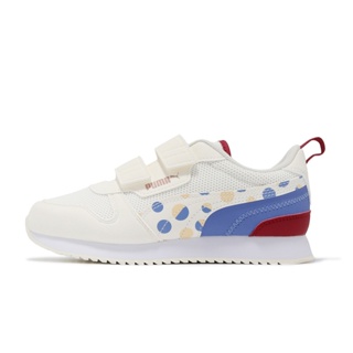 Puma 童鞋 R78 Summer Camp V PS 白 藍紅 魔鬼氈 點點【ACS】 39657201