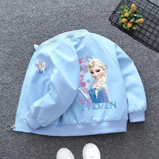 Premium Bomber Jackets Figure 4 Frozen Elsa 2 兒童飛行員夾克防水飛行員夾克