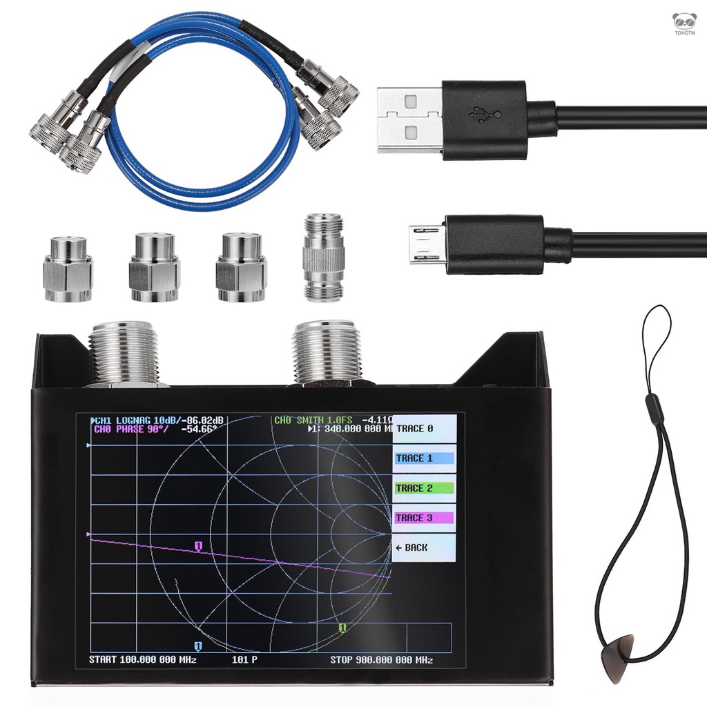 3G矢量網路分析儀 SAA-2N 天線分析儀 短波 HF VHF UHF 4.0英寸觸摸屏 鐵盒款 出貨帶電池
