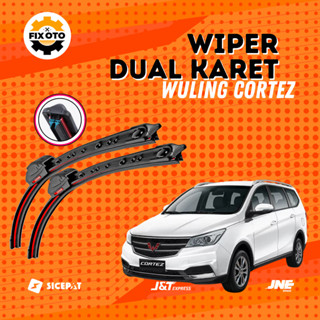 Wuling Cortez 汽車雨刮器無框雙橡膠模型 1 SET 2 PCS 左右